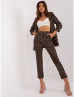 DHJ kalhoty SP 13926 5.62P černá a béžová