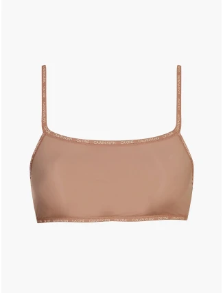 Nevyztužená braletka 2pack QD3806E 7NS béžová - Calvin Klein Nevyztužená braletka 2pack QD3806E 7NS béžová - Calvin Klein