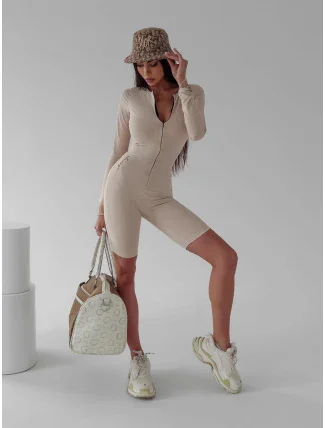 Dámský overal 277789 béžový - Ola Voga Dámský overal 277789 béžový - Ola Voga