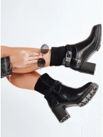 Dámské boty NOIRSTEP na podpatku černé FashionStreet ZY0523
