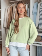 Dámská oversize mikina LUZZIO mint FashionStreet BY1381