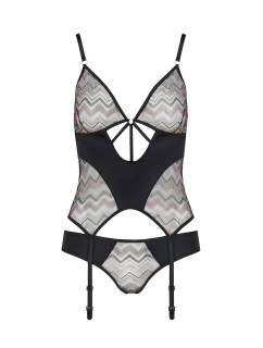 Korzet Casmir Lagerta barva:černá