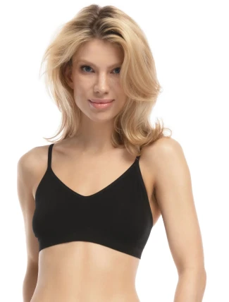 Dámský sportovní top Bamboo Bralette black - JULIMEX Dámský sportovní top Bamboo Bralette black - JULIMEX