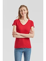 Fruit of the Loom Lady-Fit Valueweight V-Neck T Dámské tričko s výstřihem do V 16.1398 heather grey Fruit of the Loom Lady-Fit Valueweight V-Neck T Dámské tričko s výstřihem do V 16.1398 heather grey