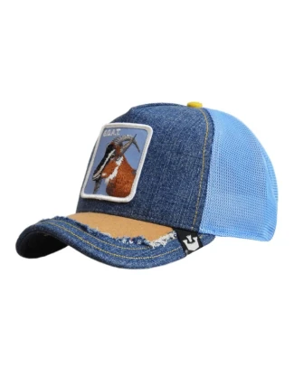 Kšiltovka Goorin Bros. Silky Goat Denim Trucker Cap - 101-1281-DEN