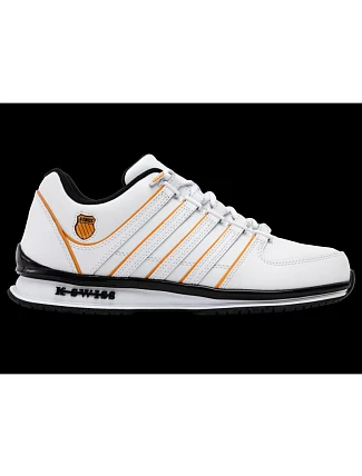 Tenisky K-swiss RINZLER WHITE/ORANGE POPPY/BLACK-M (01235-185-M)