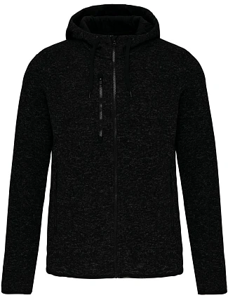 Kariban ProAct PA 365 Pánská pletená fleecová bunda s kapucí 20.P365 dark grey melange Kariban ProAct PA 365 Pánská pletená fleecová bunda s kapucí 20.P365 dark grey melange