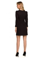 K148 Trapézové šaty - lahvově zelené K148 Trapézové šaty - lahvově zelené