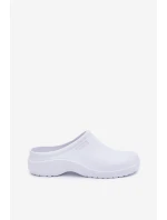 Pánské pěnové pantofle typu dřeváky – bílé