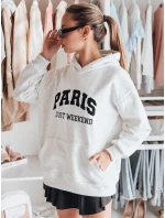Dámská oversize mikina PARISSIA šedá FashionStreet BY1456