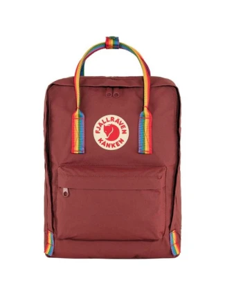 Batoh Fjallraven Kanken Rainbow - ox red/duhový vzor