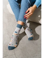 Ponožky 039-007 Melange Light Grey - Steven