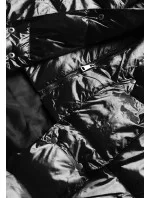 Černá dlouhá dámská bunda s opaskem (ag8-8002) Černá dlouhá dámská bunda s opaskem (ag8-8002)