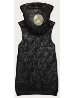 Černá dámská vesta se stahovacím lemem na spodním okraji S'West (B8240-1) Černá dámská vesta se stahovacím lemem na spodním okraji S'West (B8240-1)