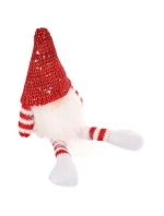 DEKORATIVNÍ TRPASLÍK SEDÍCÍ ČERVENÝ 13+10CM