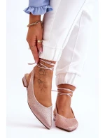 Vázané Baleríny S Kamínky Béžové Mavis Vázané Baleríny S Kamínky Béžové Mavis