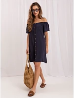 Šaty D73761M30196A tmavě modré Šaty D73761M30196A tmavě modré