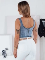 VESTTOP FashionStreet dámský džínový top RY2727 VESTTOP FashionStreet dámský džínový top RY2727