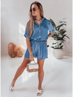 Dámský plátěný set oversize LINEN LOVE navy blue FashionStreet AY1138