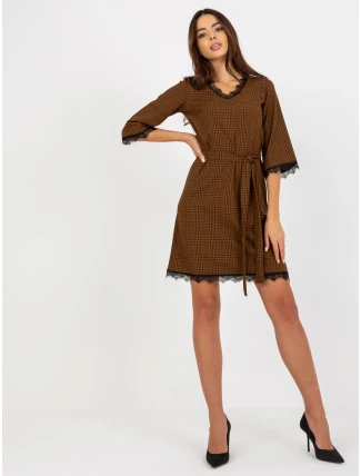 Dámské šaty LK SK 507871 hnědé