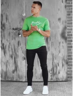 Pánské zelené tričko s potiskem FashionStreet RX5405