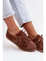 Dámské tenisky s třásněmi Hnědé Dorivelle