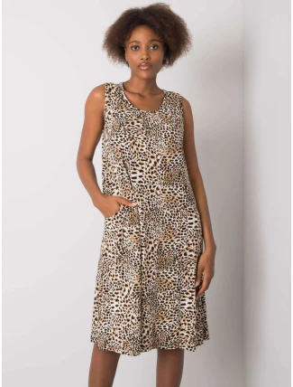 Šaty TO SK 896 7.28P černá a béžová