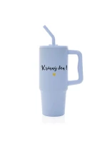 KRÁSNÝ DEN - světle modrý cestovní termohrnek 900 ml KRÁSNÝ DEN - světle modrý cestovní termohrnek 900 ml