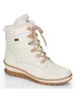 Kožené nepromokavé zateplené boty Remonte W RKR629 white