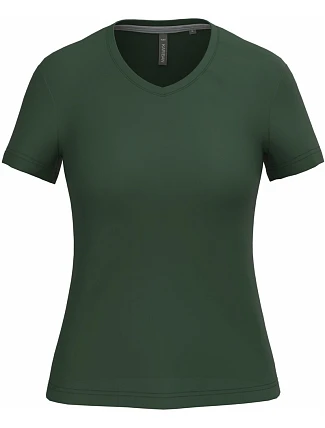 Kariban K 381 Dámské tričko s výstřihem do V 20.K381 forest green Kariban K 381 Dámské tričko s výstřihem do V 20.K381 forest green