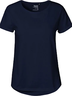 Neutral O 80012 Dámské bio tričko s ohrnutými rukávy 77.8012 navy