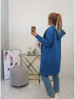 Zateplená džínová bunda s kapucí Zateplená džínová bunda s kapucí