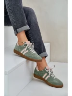 Zelené Nízké Dámské Sneakersy Zamšové Zazoo