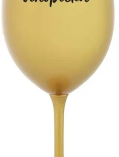 VÍNOPIČKA - zlatá sklenice na víno 350 ml