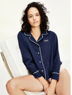 Dámská košile UW0UW02318-CHS modrá - Tommy Hilfiger