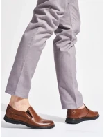 Pohodlné pánské polobotky hnědé Pohodlné pánské polobotky hnědé