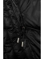 Dlouhá zimní bunda slim-fit černá S'west (B8201-1) Dlouhá zimní bunda slim-fit černá S'west (B8201-1)