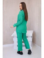 2dílná plisovaná souprava jasně zelená 2dílná plisovaná souprava jasně zelená