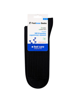 Bratex Ponožky bavlněné s aloe černé