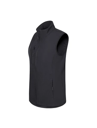 Dámská softshellová vesta Trail (ebenově šedá)