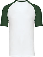 Kariban K 330 Baseballové tričko 20.K330 white/forest green Kariban K 330 Baseballové tričko 20.K330 white/forest green