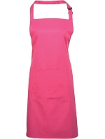 Premier PR 154 Zástěra s laclem a kapsou na břiše "Colours" 39.0154 hot pink