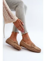 Klasické Dámské Mokasíny Zamszové Hnědé Glimris Klasické Dámské Mokasíny Zamszové Hnědé Glimris