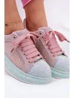 Zdobené sneakersy na platformě GOE RR2N4009 Multikolor Zdobené sneakersy na platformě GOE RR2N4009 Multikolor