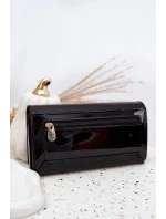 Lakovaný dámský peněženka s drobinkami černá Selavie Lakovaný dámský peněženka s drobinkami černá Selavie