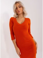 Šaty RV SK 5579.71 tmavě oranžová Šaty RV SK 5579.71 tmavě oranžová
