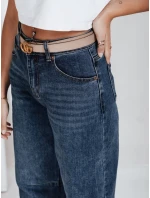 Dámské modré džíny s širokými nohavicemi FashionStreet UY2749 Dámské modré džíny s širokými nohavicemi FashionStreet UY2749