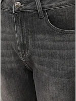 Dámské džíny Mom Fit s vysokým pasem, šedé, FashionStreet UY3114 Dámské džíny Mom Fit s vysokým pasem, šedé, FashionStreet UY3114