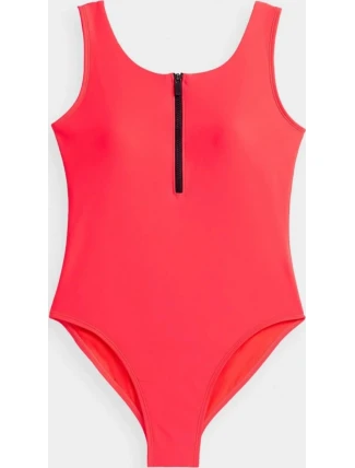 Dámské plavky H4L21-KOSP002 neonově růžové - 4F