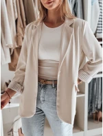 Dámské oversize sako RESIDAL světle béžové FashionStreet PY0122 Dámské oversize sako RESIDAL světle béžové FashionStreet PY0122